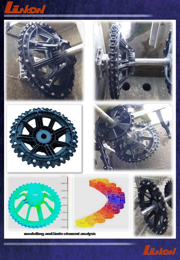 Non-Metallic Driven Sprocket for Sludge Collector