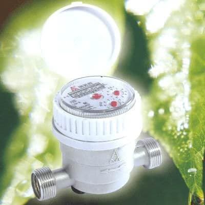 Volumetric rotary pistion water meter