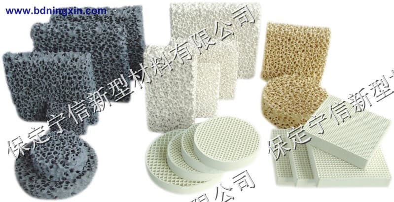 Silicon Carbide Ceramic Foam Filter for iron