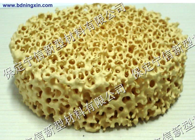 Zirconia ceramic foam filter for steel