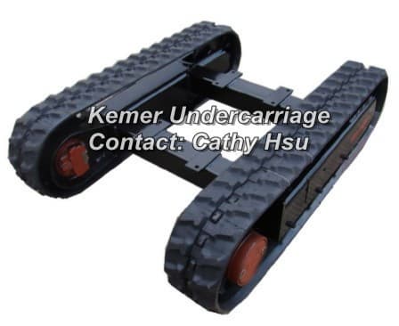 custom built rubber track undercarriage