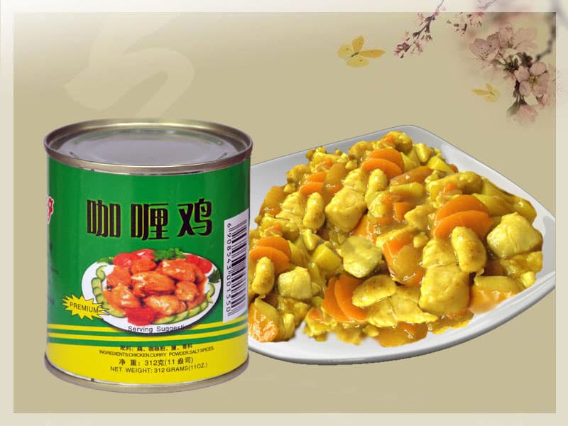 Canned Curry chicken or Duck