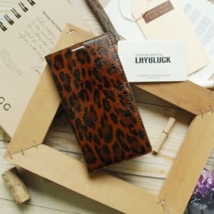 Phone case_ Designs Leather Case_ Leopard