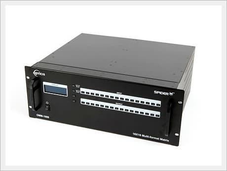 OMM-1000 ; 16 X 16 DVI Electrical / Optical Router