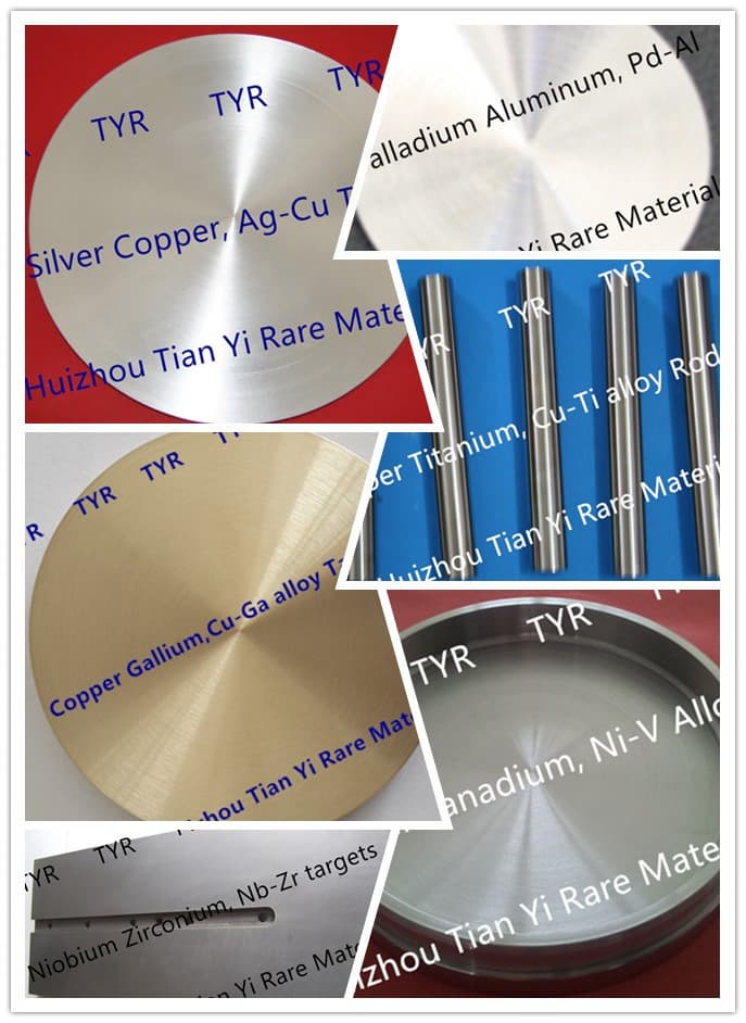 Alloy sputtering targets