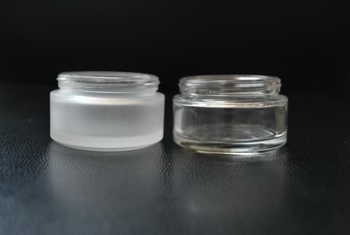 cosmetic bottles glass frosting powder