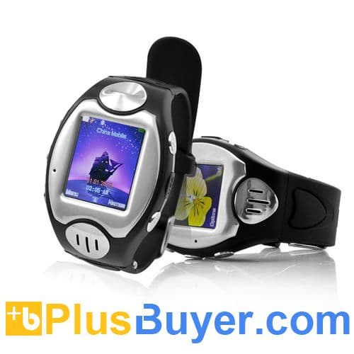 Thrifty - Touch Screen Mobile Phone Wrist Watch - Black (Quad Band, Bluetooth)