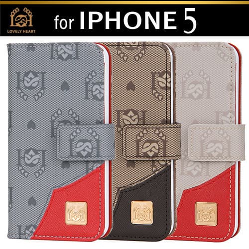 IPhone 5 Case, Diary Case, Mobile Phone Wallet, Cellular Phone [LovelyHeart Korea Co., Ltd]