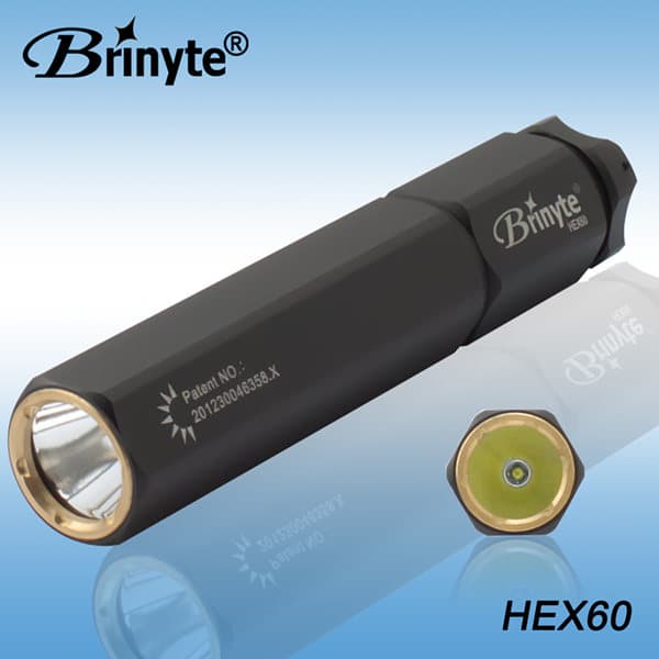 Patened led flashlight HEX60