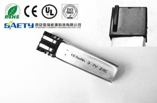 160mAh 20C 3.7V RC lithium polymer battery