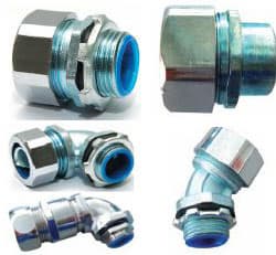 Flexible metal cable conduit fittings, Flexible metal cable pipe fittings