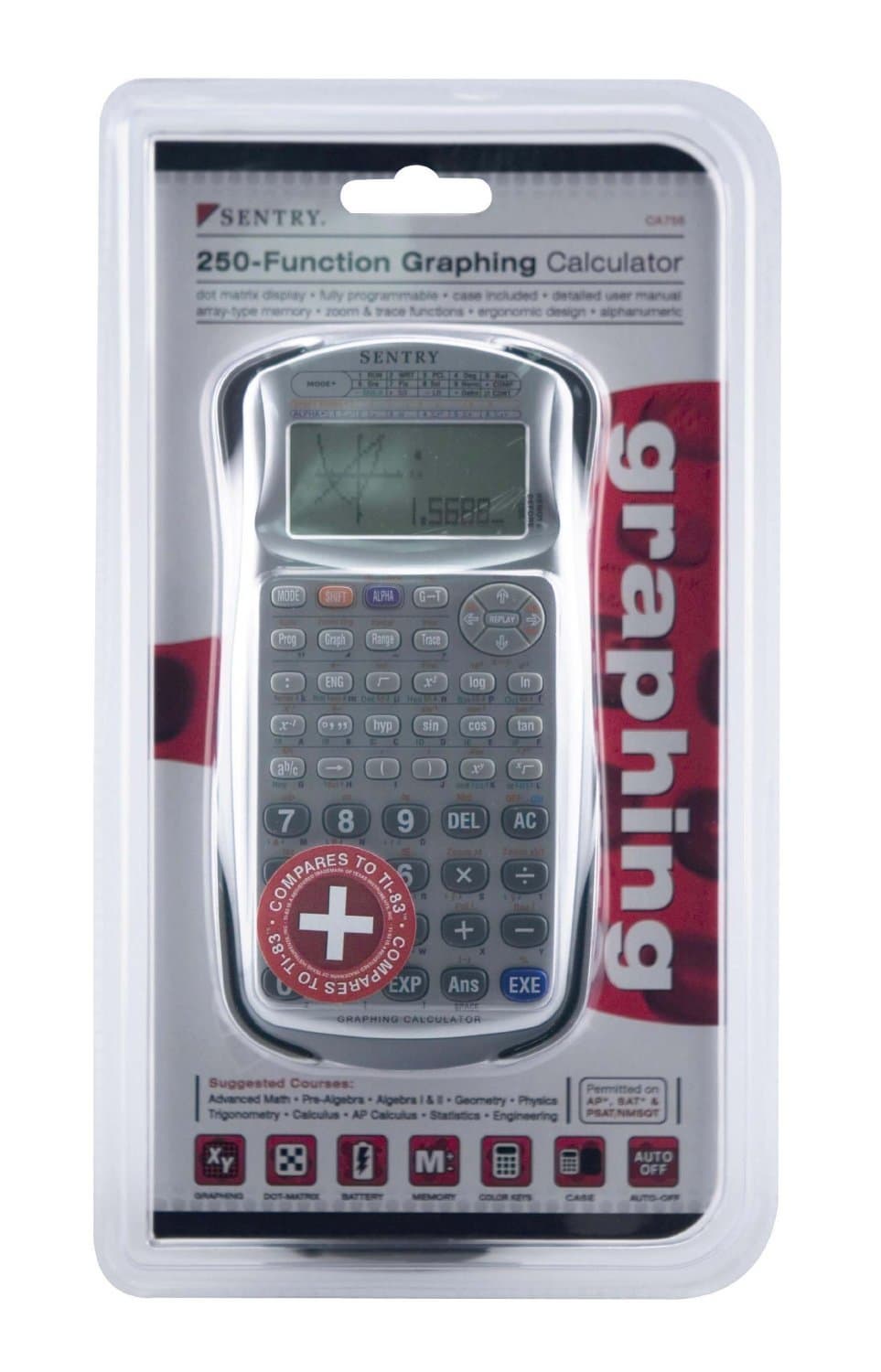 Sentry 250-Function Graphing Calculator