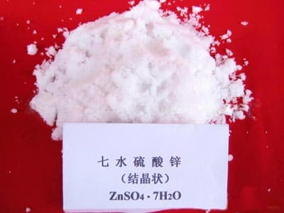 Zinc sulphate heptahydrate crystal