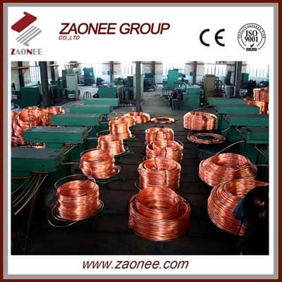 Upward continuous copper casting machine