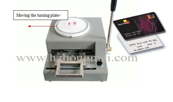 Manual Indent print Machine for PVC Card(Manual PVC card embossing machines)