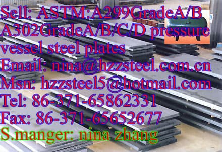 steel plate A302 grade A,A302 grade B,A302 grade C,A302 grade D,pressure vessel steel plate