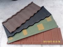 colorful stone chip coated metal roof tiles