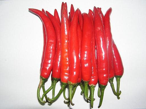 Long Chili 10-17cm, red and medium spicy