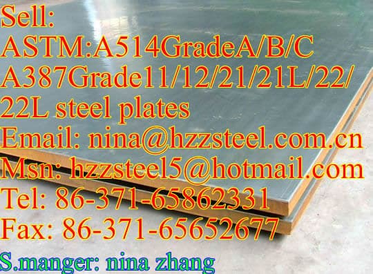 A387 grade11,A387 grade12,A387 grade21,A387 grade21L,A387 grade22,A387 grade22L steel plate