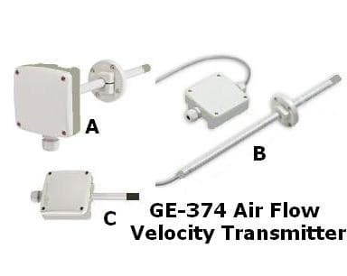 GE-374 Air Flow Velocity Transmitter Measurement