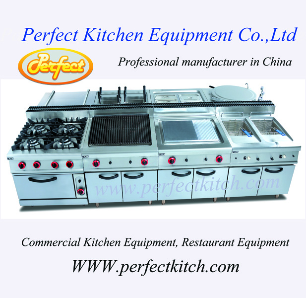 Kitchen equipmet: commercial cooking range for restaurant