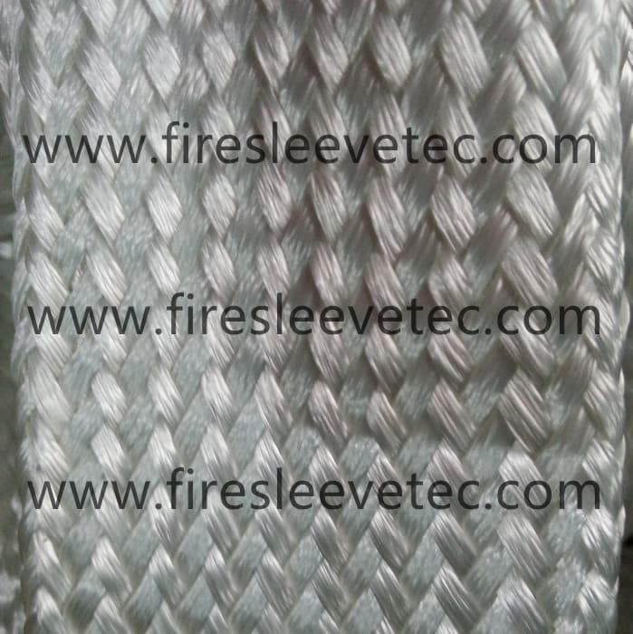 Heavy wall braided glass fibre sleeve