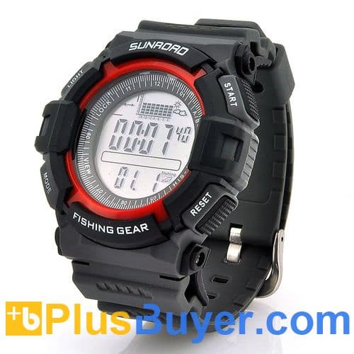 Digital Fishing Barometer Watch with Altimeter & Thermometer