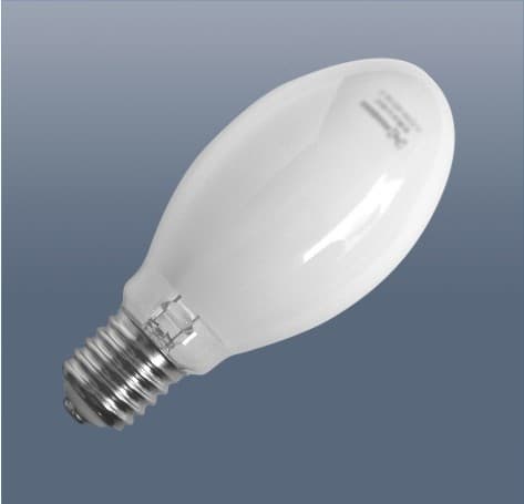 High pressure sodium lamp coated bulb