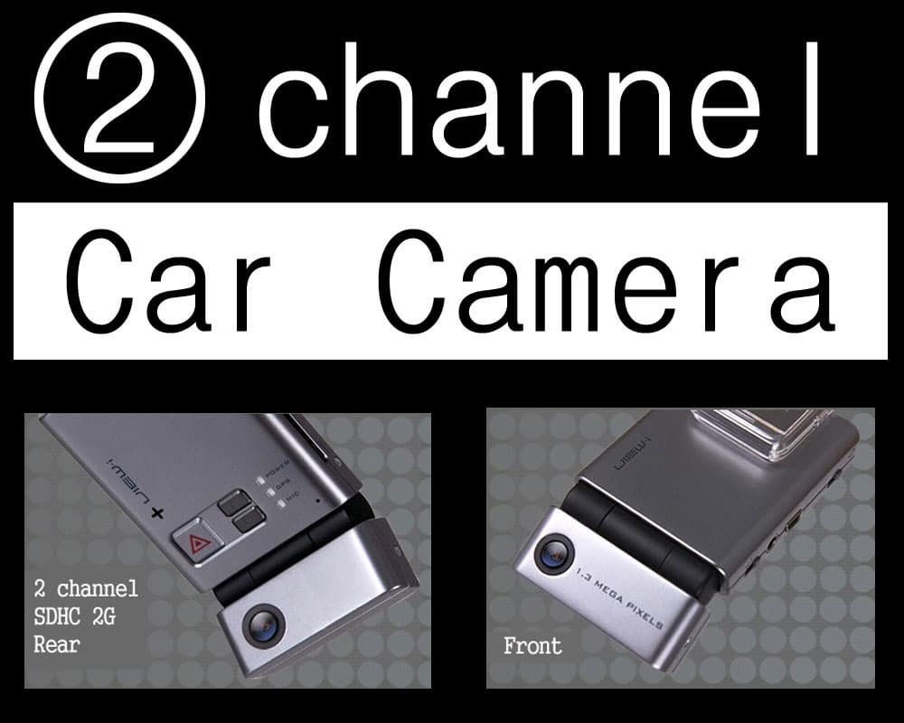 car camera car black box 2channel GPS G-Sensor
