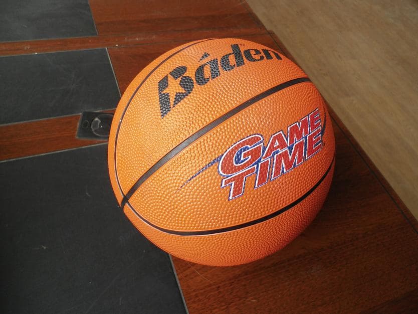 Rubber basketball-orange body