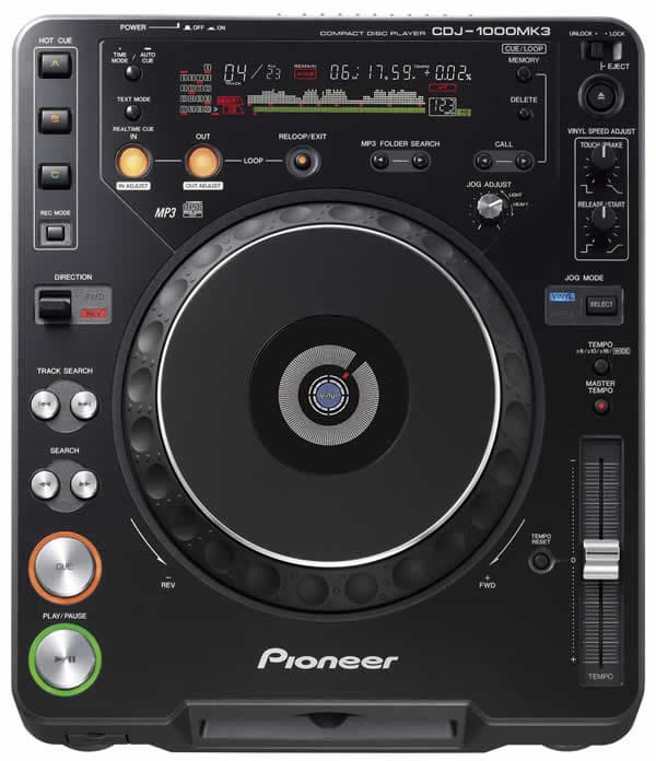 Pioneer CDJ-1000 MK3 Professional DJ Table Top CD Player with MP3 Support