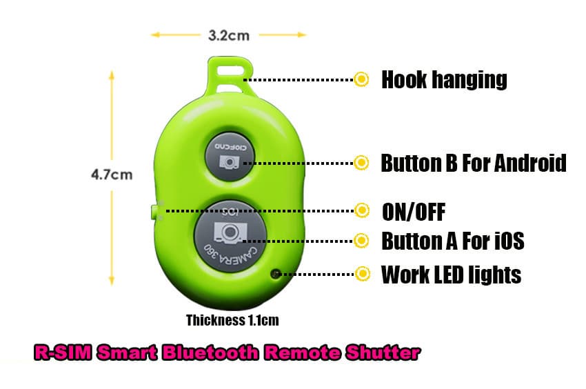 new bluetooth remote shutter for smart phone