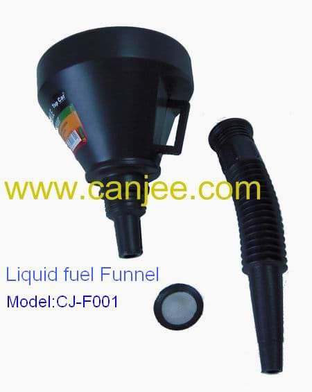 filter funnel with flexible spout tube