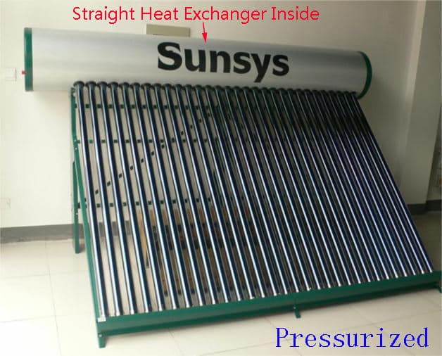 An uinque solar water heater