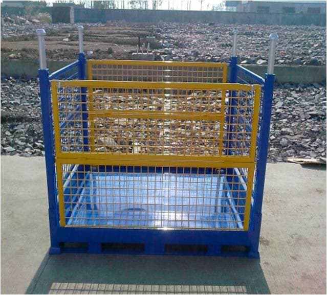 steel pallet box / wire mesh box / stacking