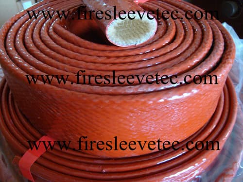 Colored heat resistant fire armor sleeve