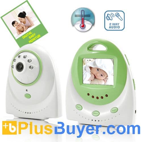 Wireless Baby Monitor with Automatic Nightvision, Two Way Communication and AV Out