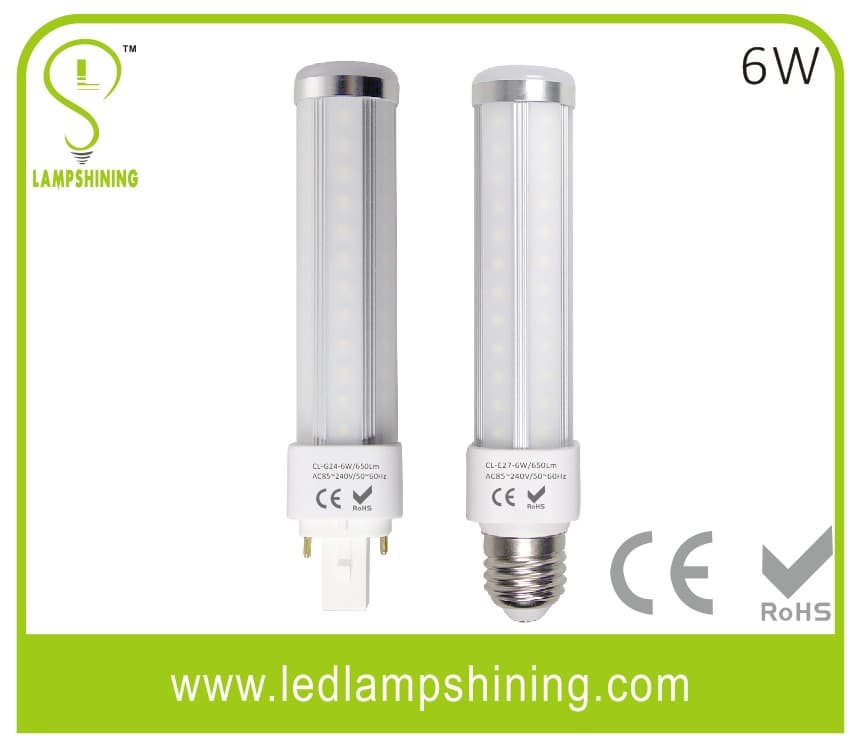 lamp shining G24  PL light 6W with ce rohs