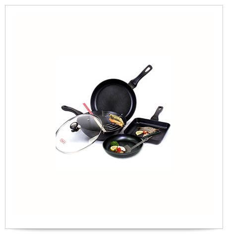 Coren cast-iron frying pan set (8pcs)