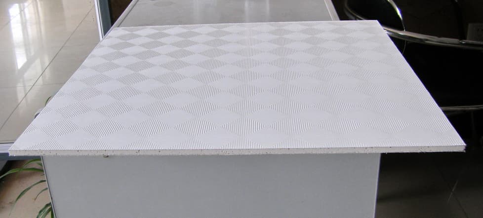 PVC Faced Gypsum Ceiling Tiles