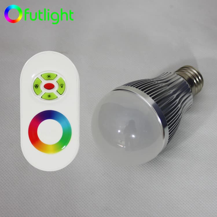 3W E27 110V-220V Dimmable RGB LED Bulb Lamp