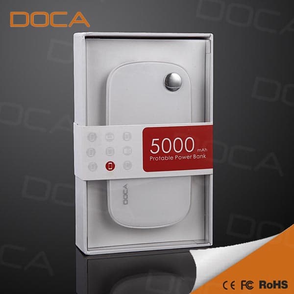 DOCA T50 power bank 5000mah charger for mobile phone