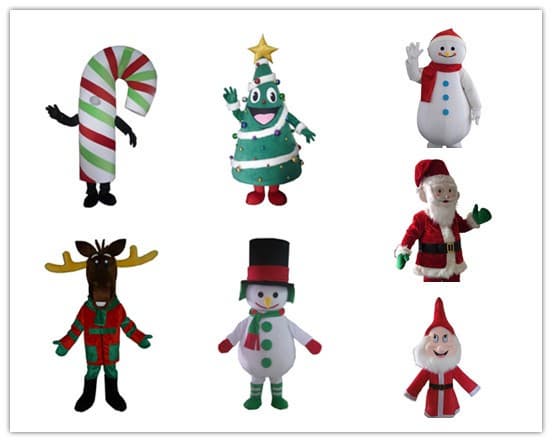 christmas santa claus mascot costume