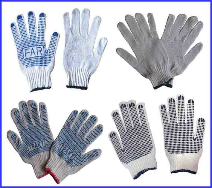 PVC dotted Cotton Glove