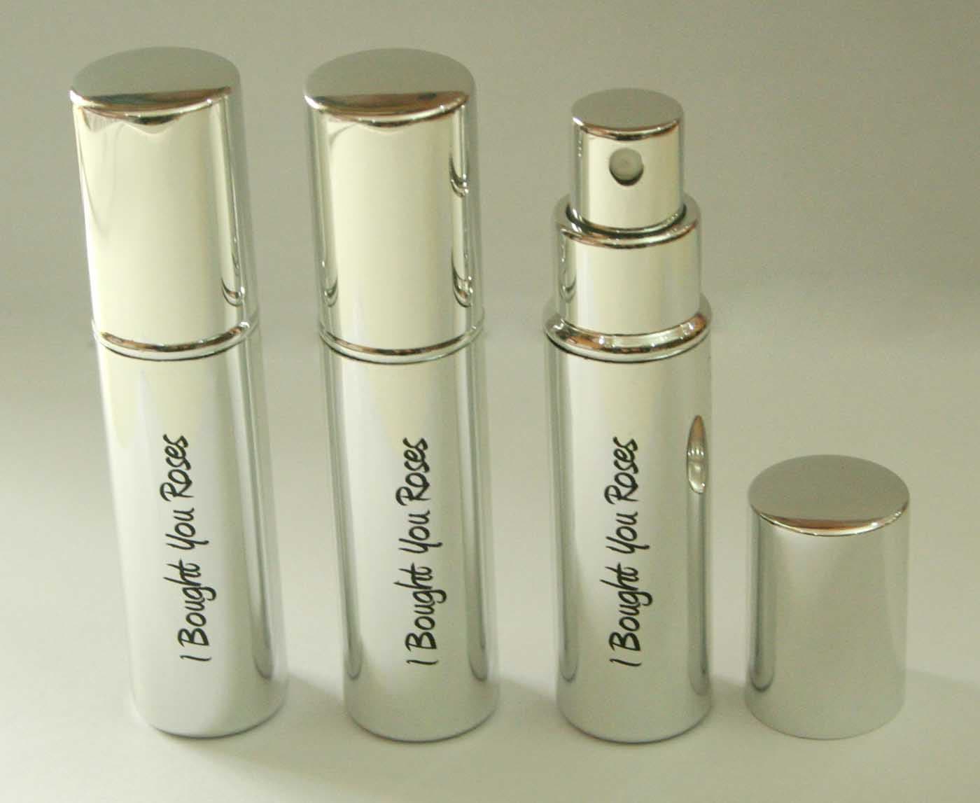 Shiny Silver Perfume Atomizer
