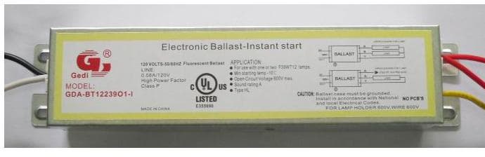 120V electronic ballast t12 fluorescent lamps 39W