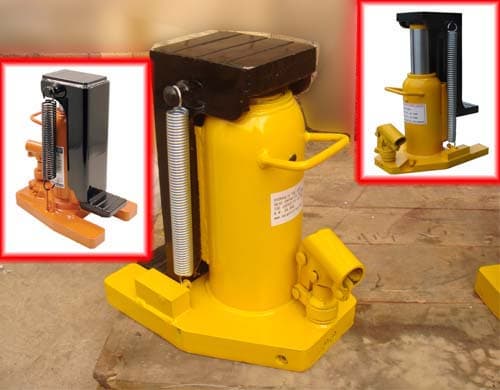 Hydraulic toe jack structure is compact and s