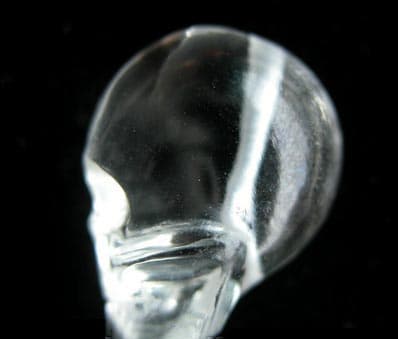 Natural crystal(clear quartz) skull pendant