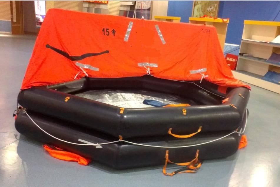 throw-over board inflatable life rafts