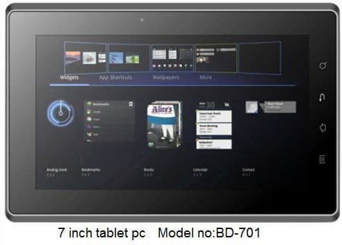 7 inch tablet pc BD-701